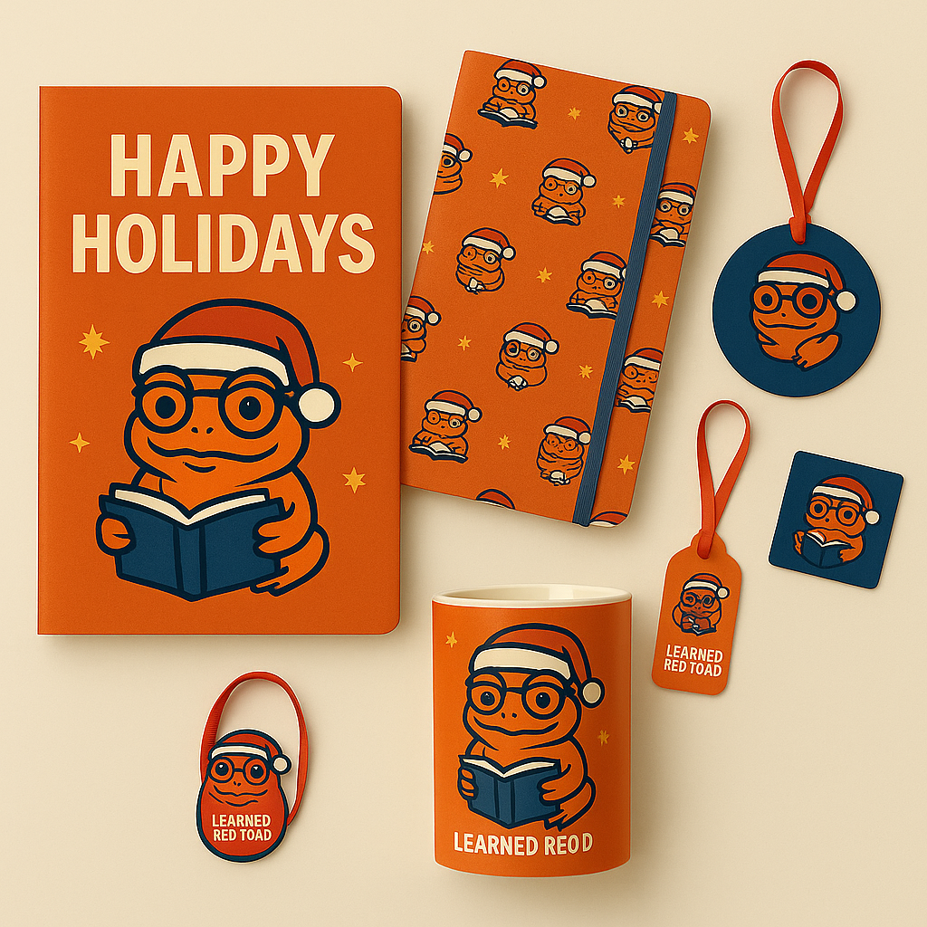 Holiday drop bundle with mug, notebook and luggage tags